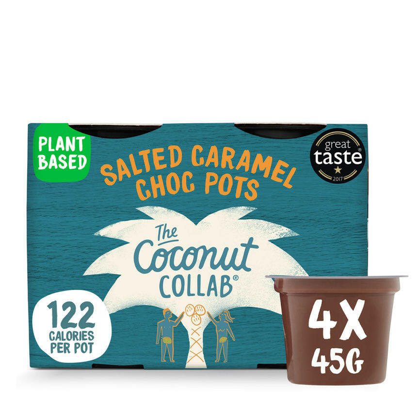 The Coconut Collaborative Dairy Free Salted Caramel Chocolate Pots GOODS ASDA