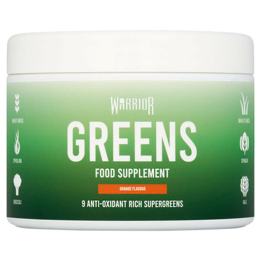 Warrior Greens Food Supplement Orange Flavour 100g GOODS ASDA
