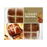 M&S Luxury Hot Cross Buns 4 per pack