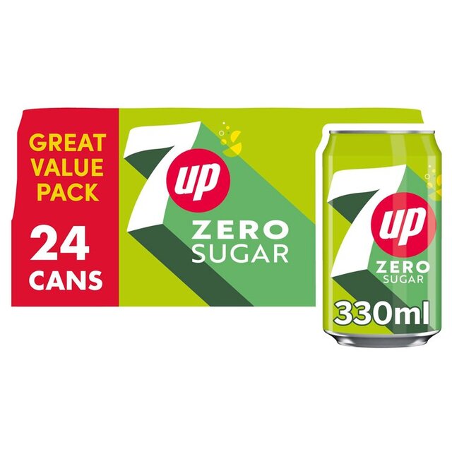 7UP Zero Sugar   24 x 330ml - McGrocer
