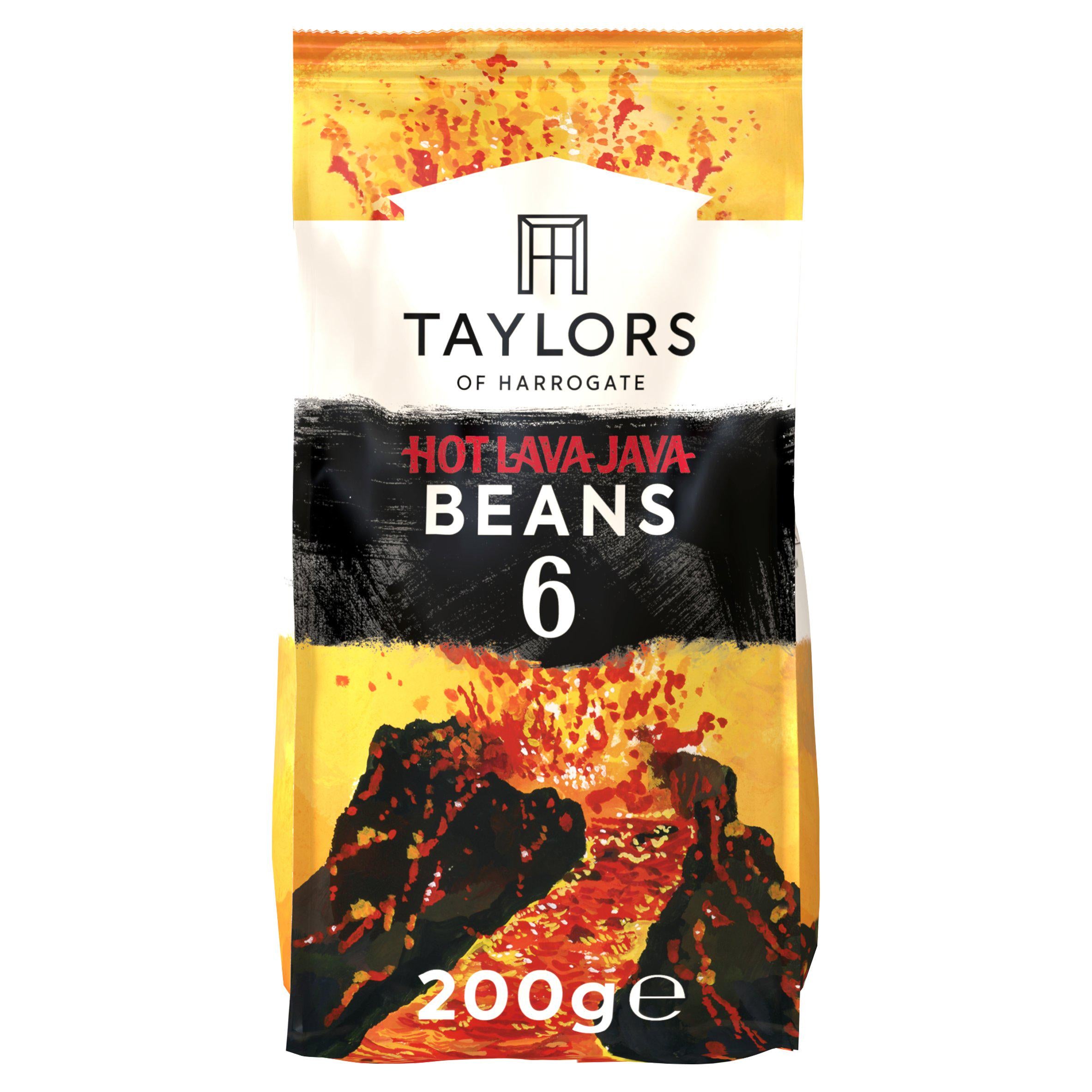 Taylors of Harrogate Hot Lava Java Beans Roast Coffee 200g GOODS Sainsburys