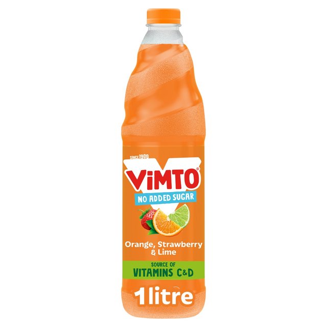 Vimto Remix Orange Strawberry & Lime Squash 1L GOODS M&S