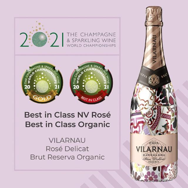 Vilarnau Rose Reserva Organic Cava 75cl GOODS M&S