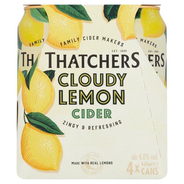 Thatchers Cloudy Lemon Cider 4 x 440ml GOODS M&S
