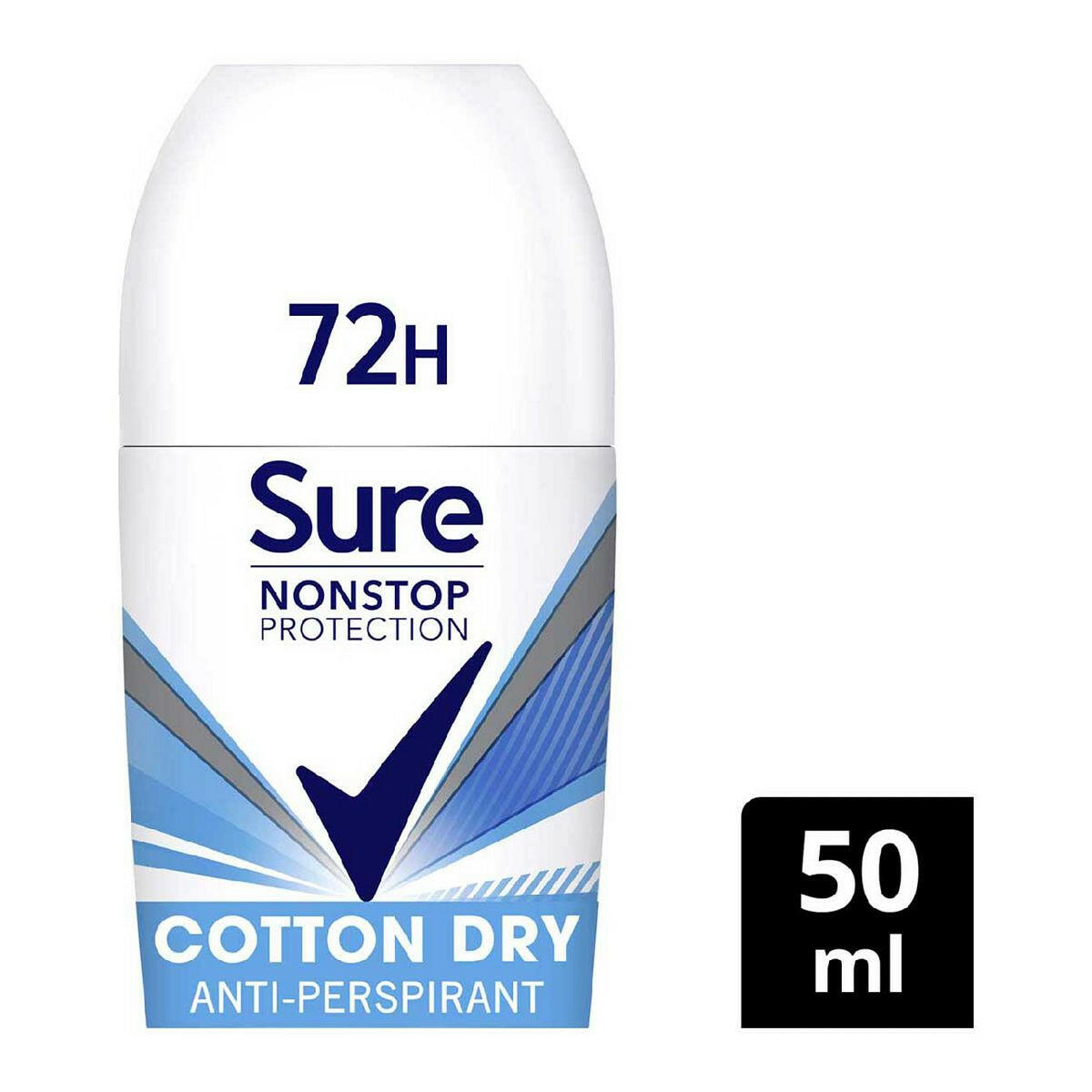 Sure Women Nonstop Cotton Dry Antiperspirant Deodorant Roll On 50ml GOODS Boots