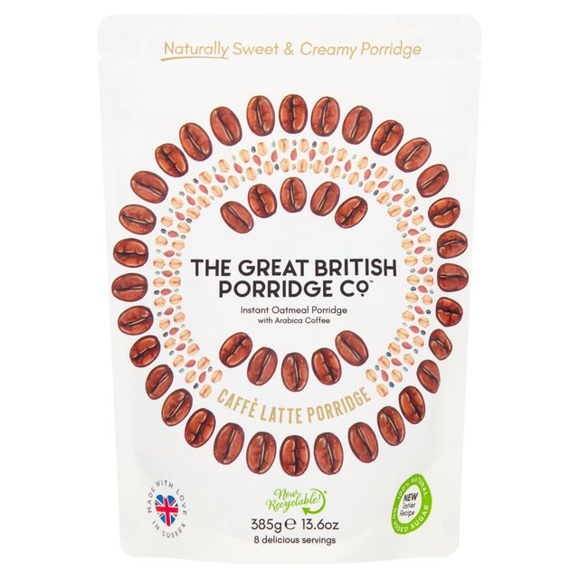 The Great British Porridge Co Caffe Latte Porridge 385g GOODS M&S
