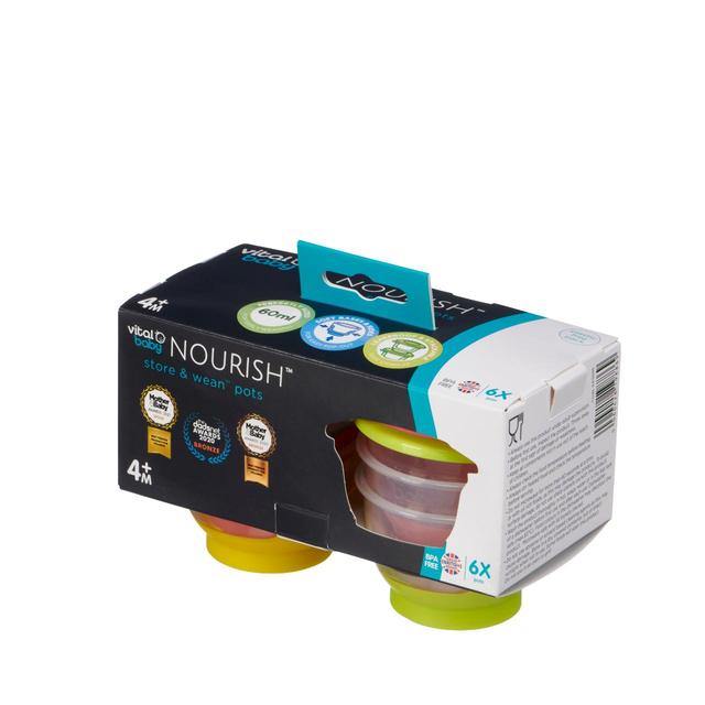 Vital Baby Store & Wean Pots 6 x 60ml GOODS M&S