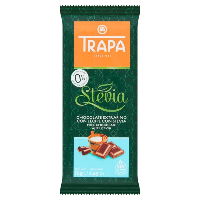 Trapa Milk Chocolate with Stevia 75g GOODS M&S