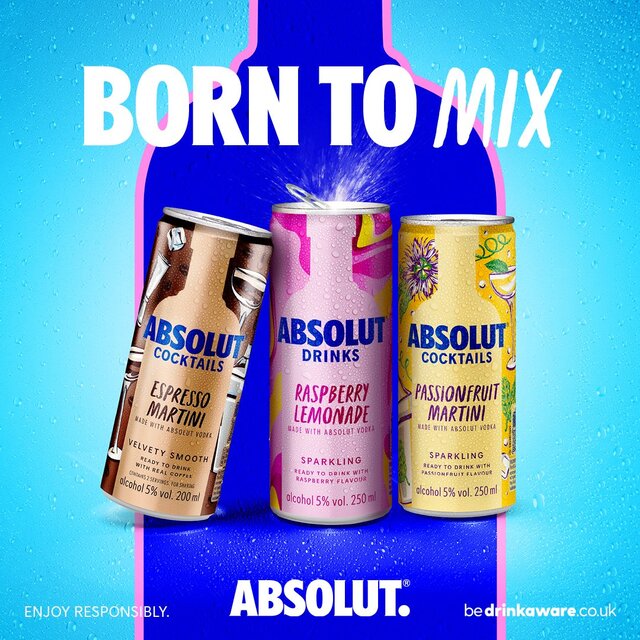 Absolut Raspberry Lemonade Pre-Mixed Drink   250ml - McGrocer
