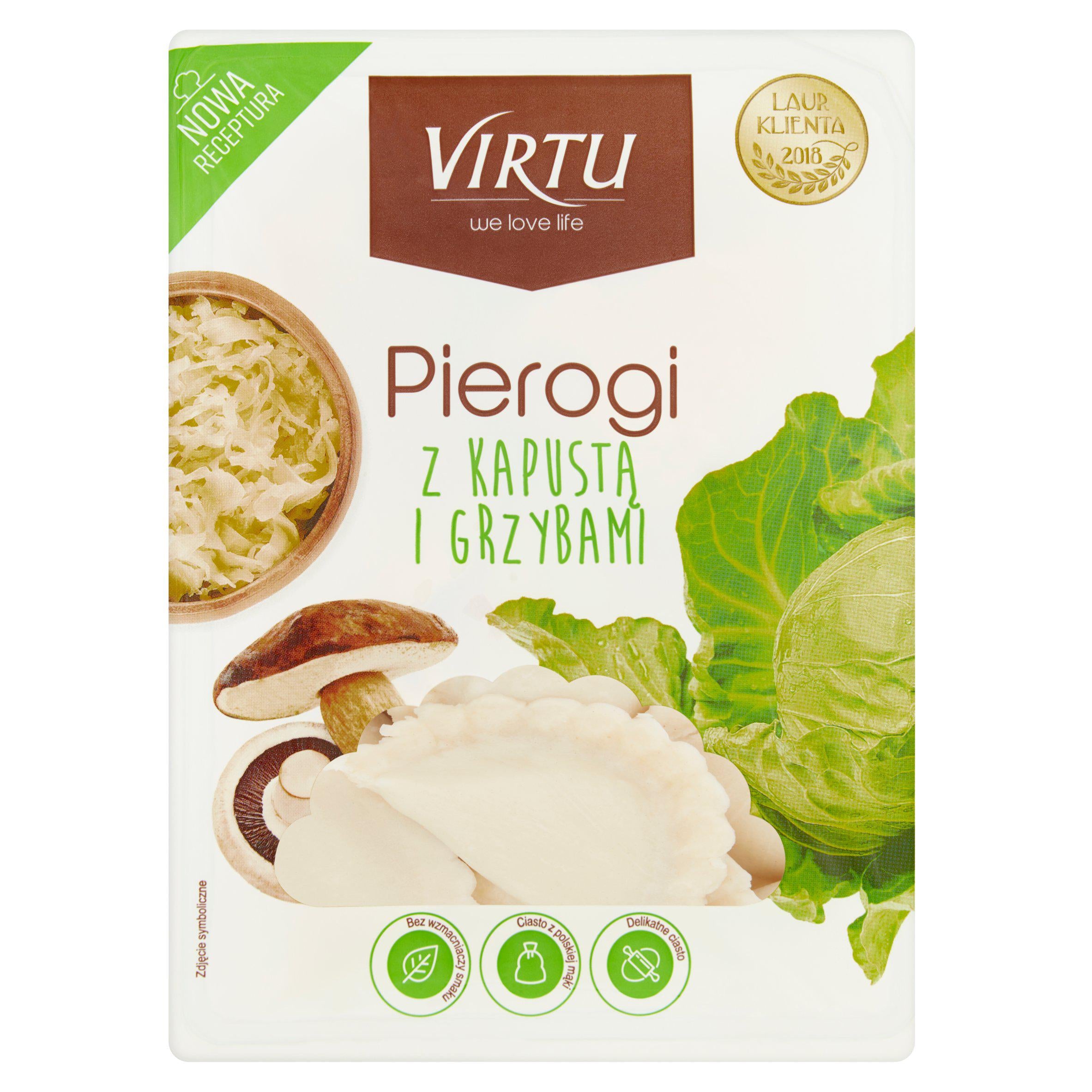 Virtu Pierogi Z Kapusta I Grzybami 400g Eastern European Sainsburys