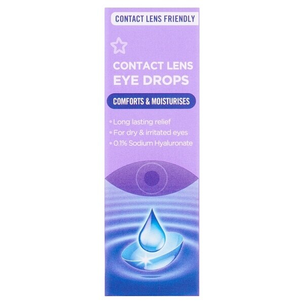 Superdrug Contact Lens Drops 10ml GOODS Superdrug