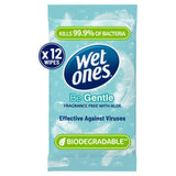 Wet Ones Be Gentle 12 Antibacterial Hand & Body Wipes Fragrance Free with Aloe GOODS ASDA
