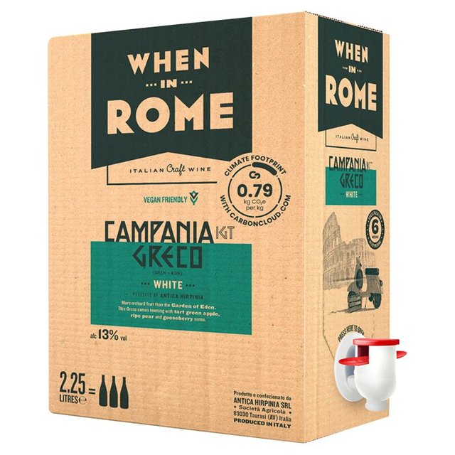 When in Rome White Wine Campania Greco IGT   2.25L GOODS M&S
