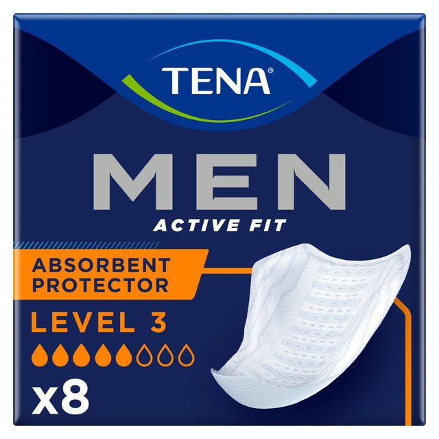 Tena for Men Incontinence Absorbent Protector Level 3 8 per pack GOODS M&S