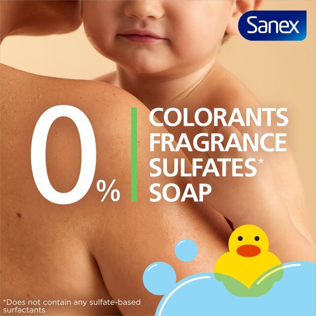 Sanex Zero% Kids Sensitive Bubble Bath and Body Wash Shower Gel 450ml - McGrocer