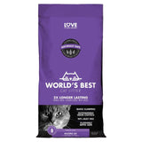 World's Best Multiple Cat Lavender Scented Clumping Cat Litter 3.63kg GOODS M&S