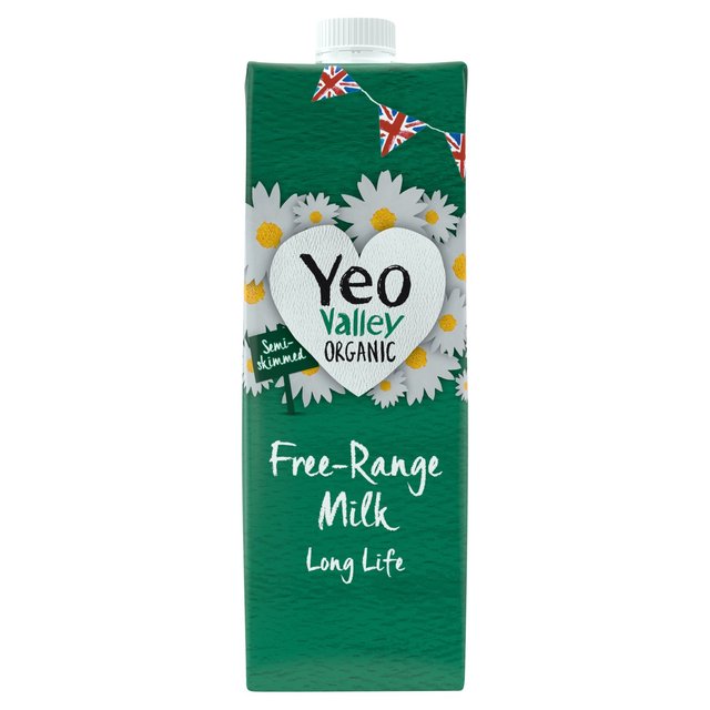Yeo Valley Organic Free Range Semi Skimmed Long Life Milk 1L GOODS M&S