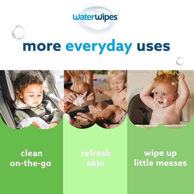 WaterWipes Baby Wipes Sensitive Weaning Plastic Free Wipes 240 Wipes 4 x 60 per pack GOODS M&S