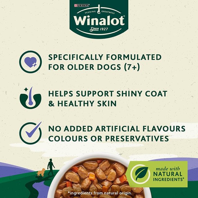 Winalot Meaty Chunks Senior Mixed in Gravy Wet Dog Food 12 x 100g GOODS M&S