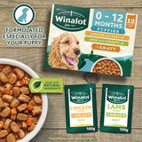 Winalot Meaty Chunks Puppy Mixed in Gravy Wet Dog Food 12 x 100g GOODS M&S