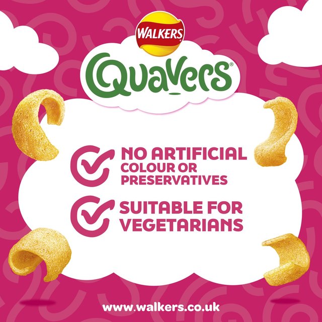 Walkers Quavers Prawn Cocktail Multipack Snacks 6 per pack GOODS M&S