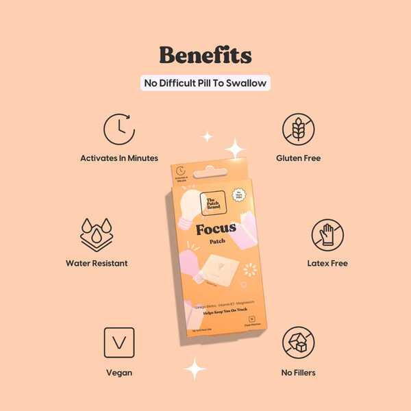 The Patch Brand Focus Vitamin Patch, 15 patches GOODS Superdrug