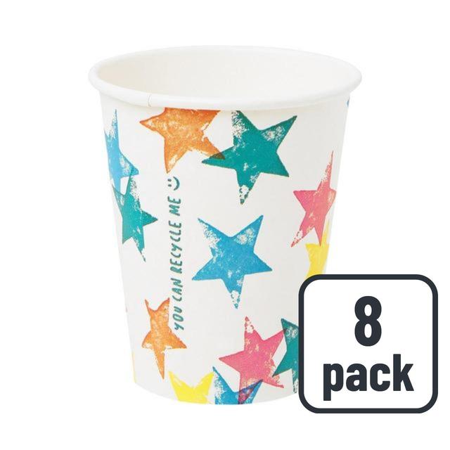 Star Recyclable Paper Party Cups 8 per pack GOODS M&S