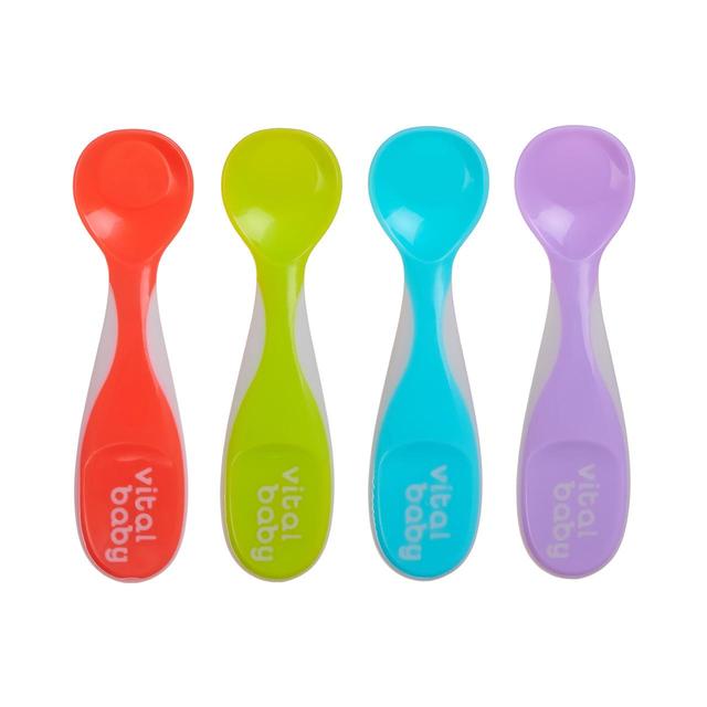 Vital Baby Chunky Feeding Spoons 4 per pack GOODS M&S