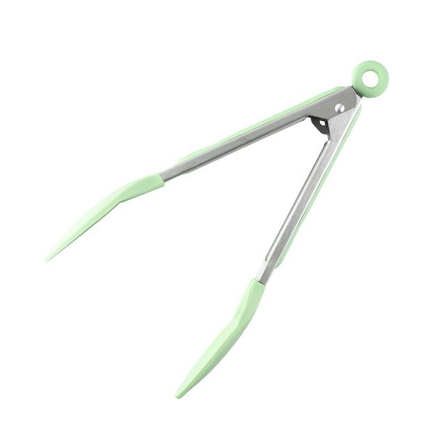 Stainless Steel Tongs Green GOODS M&S