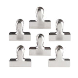 Stainless Steel Small Bag Clips   6 per pack GOODS M&S