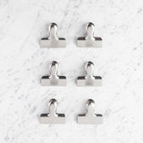 Stainless Steel Small Bag Clips   6 per pack GOODS M&S