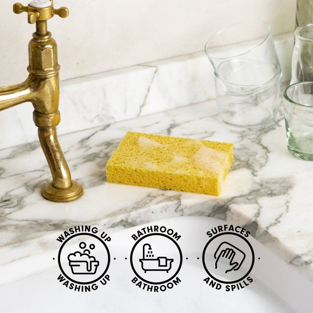 Wilton London Eco Plastic Free Sponge Twin Pack   2 per pack GOODS M&S