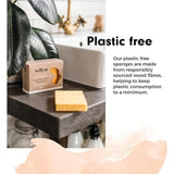 Wilton London Eco Plastic Free Sponge Twin Pack   2 per pack GOODS M&S