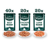 Winalot Meaty Chunks Mixed in Jelly Wet Dog Foody 80 x 100g GOODS M&S