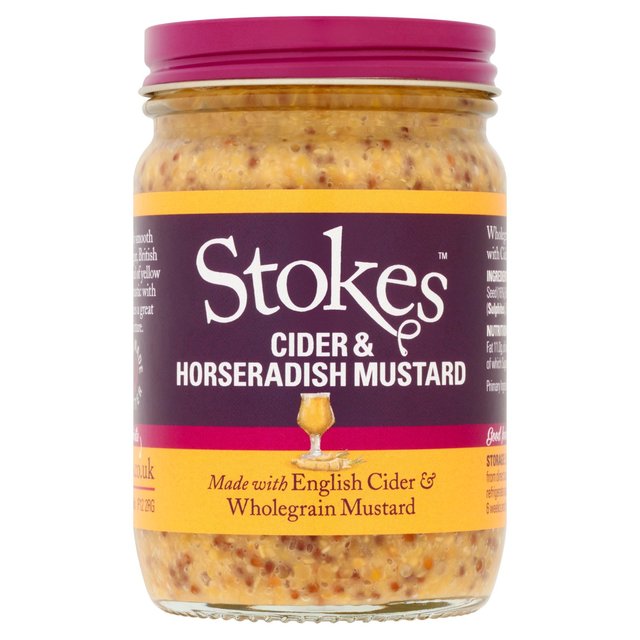 Stokes Cider & Horseradish Mustard 185g GOODS M&S