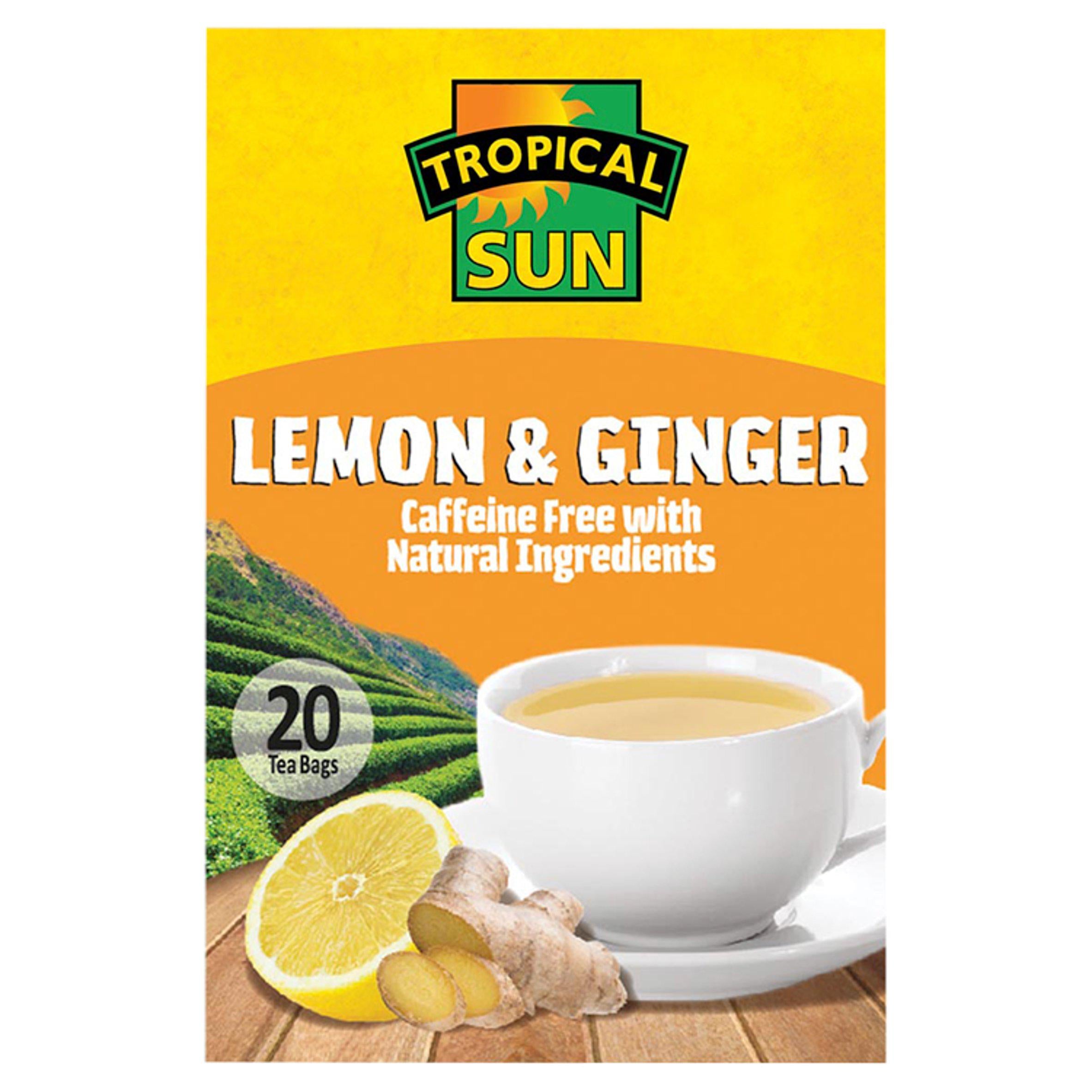 Tropical Sun Lemon & Ginger Tea Bags x20 30g GOODS Sainsburys