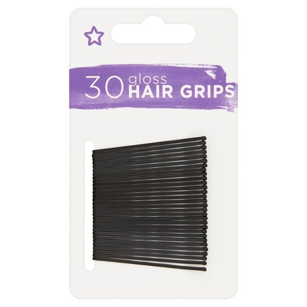 Superdrug Gloss Bobby Pins 30 Black GOODS Superdrug Black