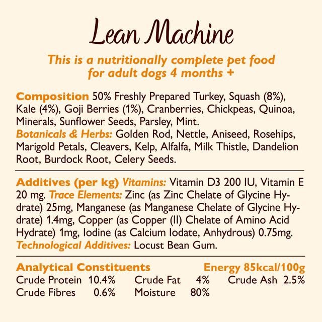 Lily's Kitchen Lean Machine Tin for Dogs   400g GOODS M&S