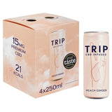 TRIP CBD Infused Peach Ginger 4 x 250ml GOODS M&S