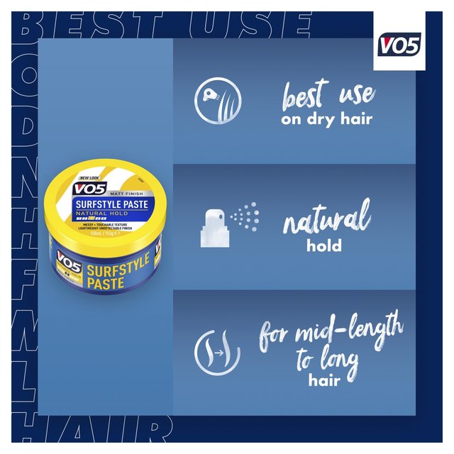 VO5 Extreme Surf Style Texturising Paste for Hair 150ml GOODS M&S