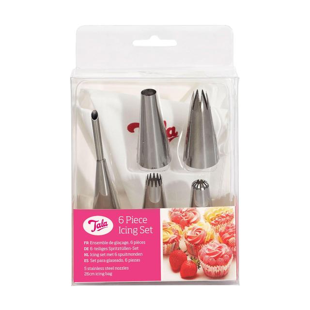 Tala Icing Bag Set with 6 Nozzles 6 per pack GOODS M&S