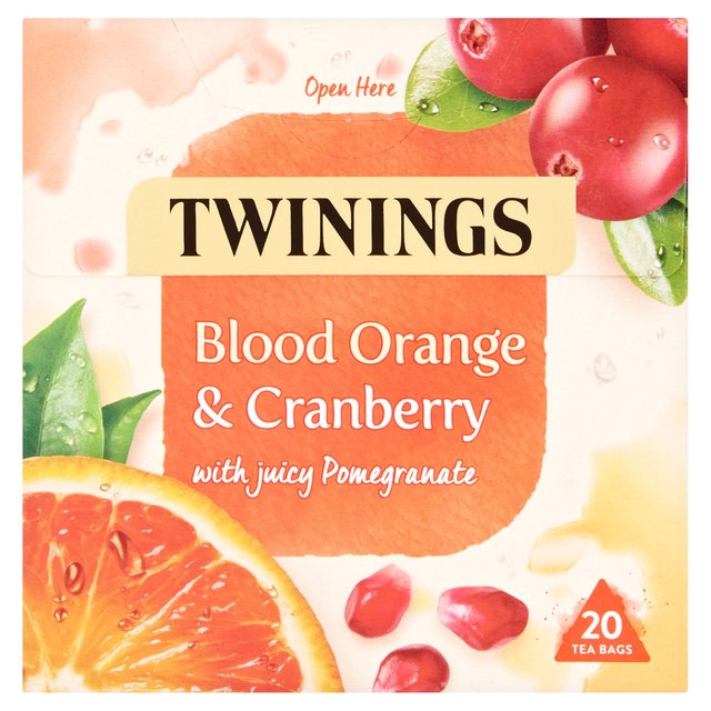 Twinings Blood Orange & Cranberry Fruit Tea 20 per pack GOODS M&S