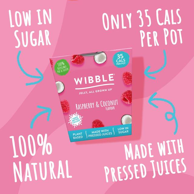 Wibble Raspberry & Coconut Jelly Pot 150g GOODS M&S