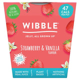 Wibble Strawberry & Vanilla Jelly Pot 150g GOODS M&S