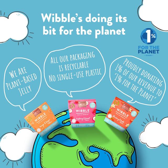 Wibble Strawberry & Vanilla Jelly Pot 150g GOODS M&S