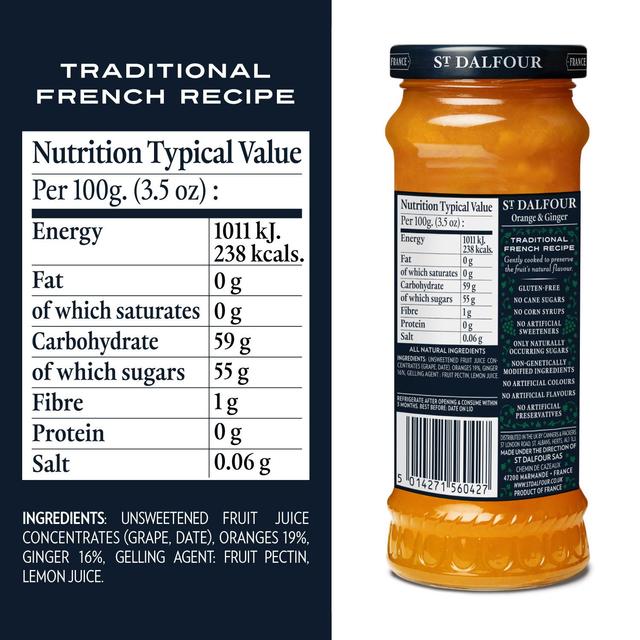 St. Dalfour Orange & Ginger Jam 284g GOODS M&S