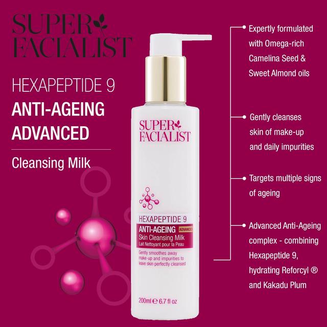 Super Facialist Hexapeptide-9 Anti-Ageing Advanced Skin Cleansing Milk 200ml GOODS M&S