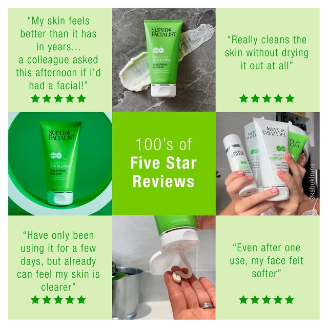 Super Facialist Salicylic Acid Anti Blemish Purify & Refresh Facial Scrub 150ml GOODS M&S