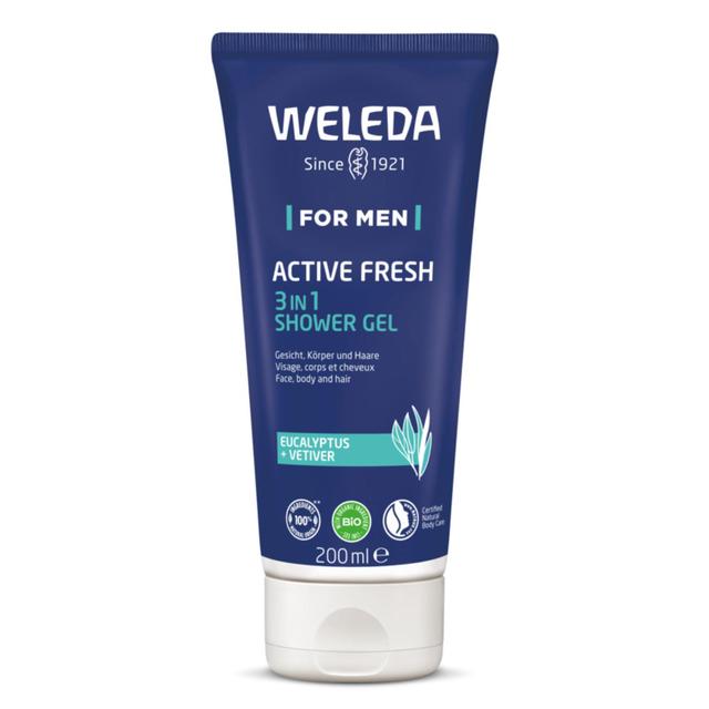Weleda Men's Active Fresh 3 in 1 Shower Gel 200ml GOODS M&S