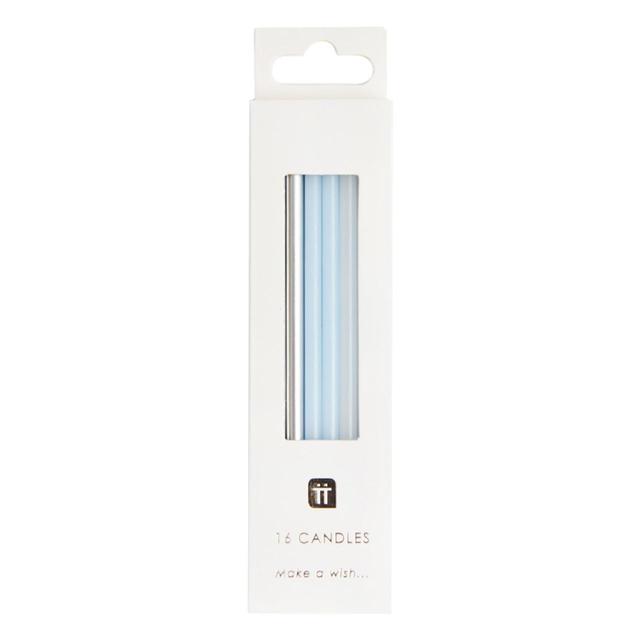 Talking Tables Blue Birthday Candles 16 per pack GOODS M&S